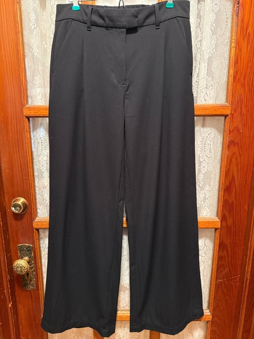 American Eagle Outfitters Black Wide Leg Trousers